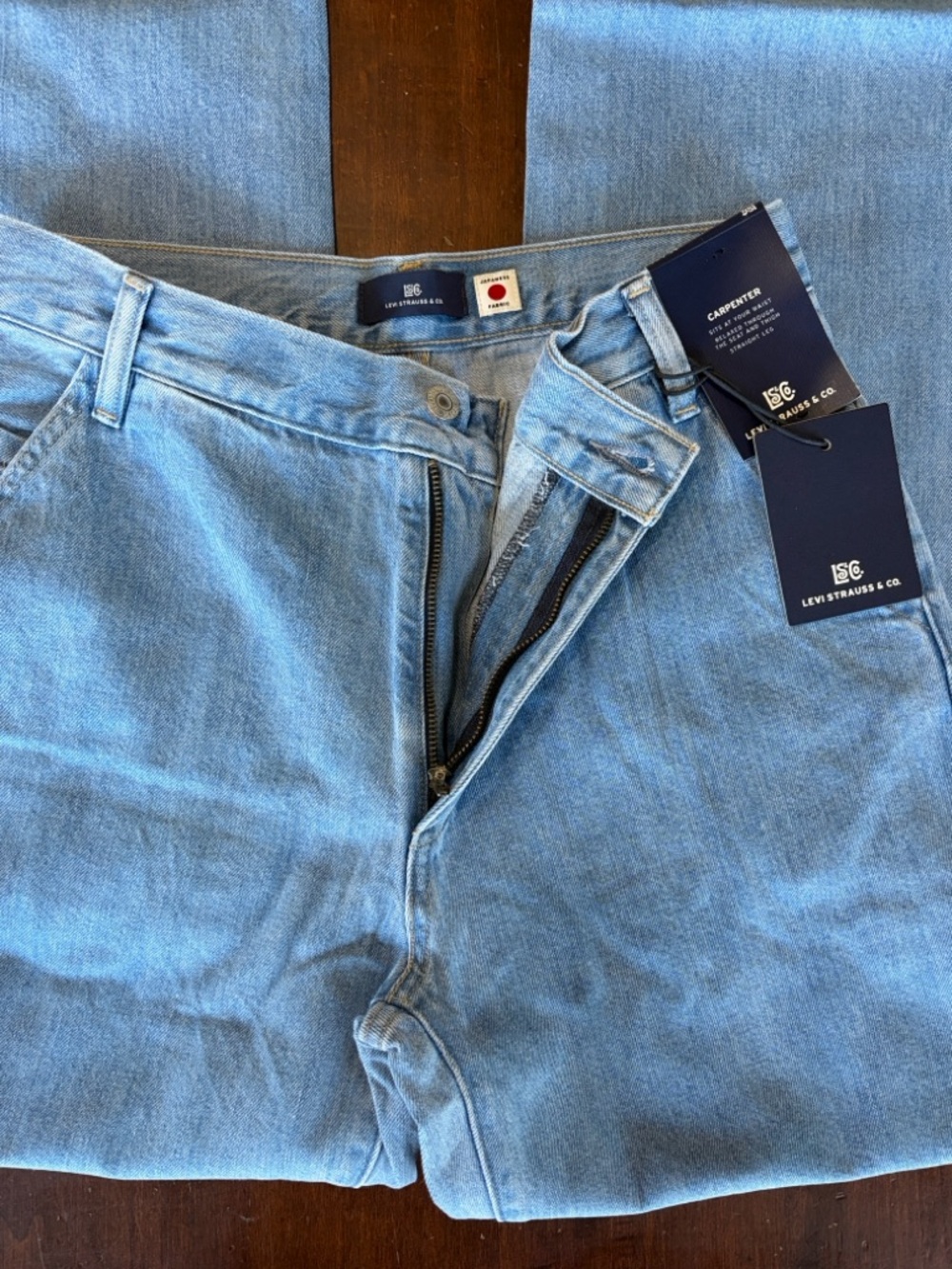Levis Blue Tab Carpenter Jeans Japanese Fabric Limited Edition Size 28x32 NWT - Picture 9 of 14